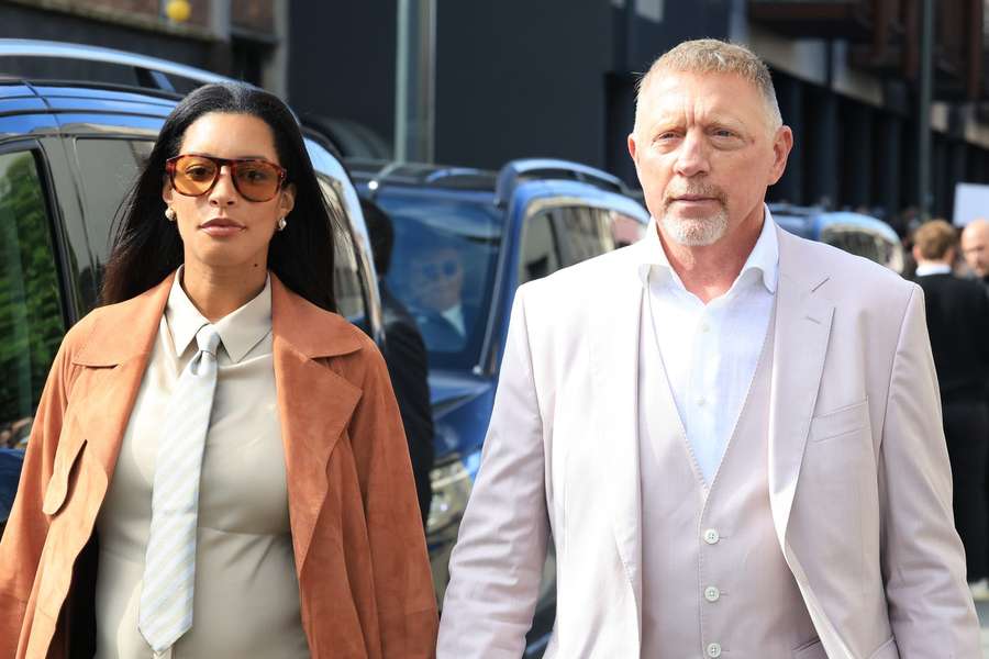 Lilian de Carvalho Monteiro (l.) und Boris Becker (r.)