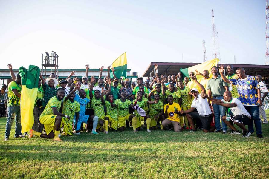 Bibiani GoldStars celebrate their title triumph