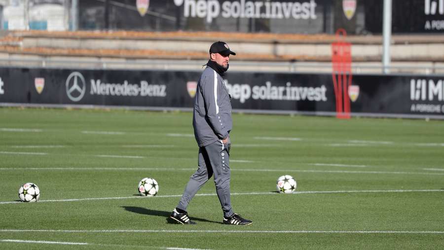 Sebastian Hoeneß im Training am Tag vor dem CL-Abend