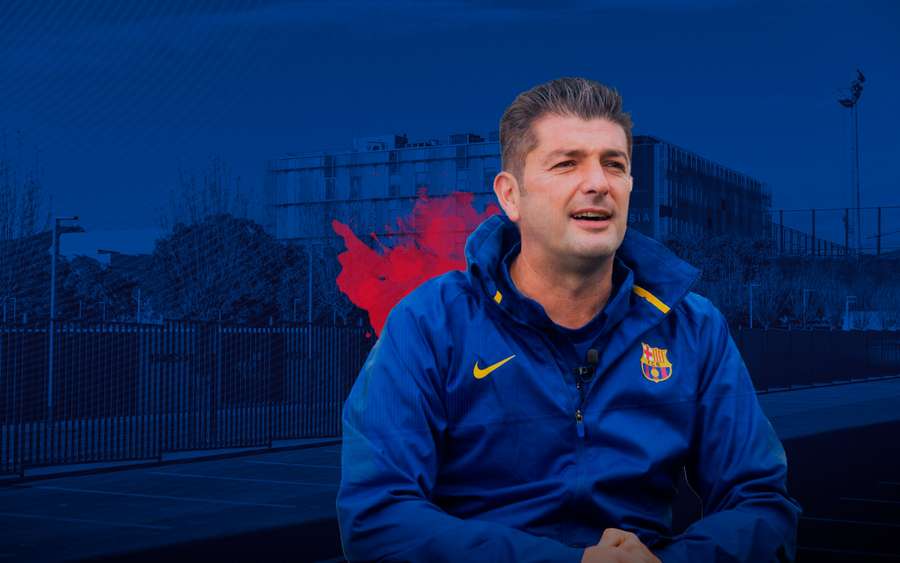 Franc Artiga, en sus días de entrenador del Barça juvenil