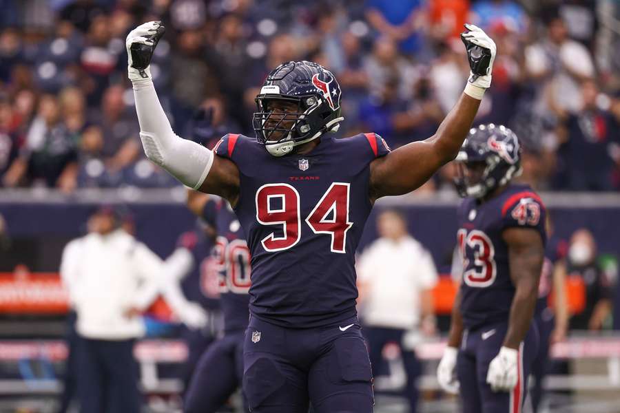 Charles Omenihu during his time with the Houston Texans