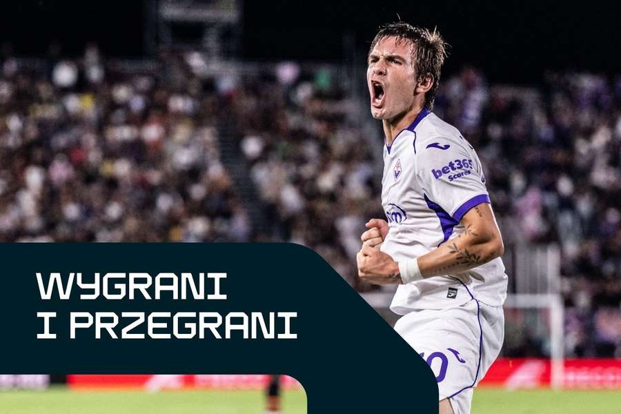 Franco Mastantuono świętuje gola przeciwko Benátkom. Franco Mastantuono świętuje gola przeciwko Benátkom.