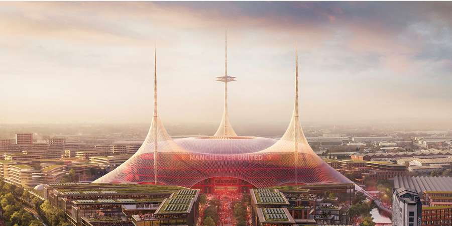 Tak może wyglądać nowy stadion Manchesteru - budowa oznacza wyburzenie Old Trafford i całej okolicy Tak może wyglądać nowy stadion Manchesteru - budowa oznacza wyburzenie Old Trafford i całej okolicy
