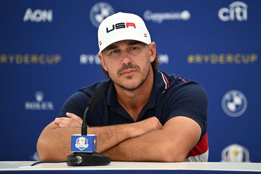 US golfer, Brooks Koepka attends a press conference ahead of the 44th Ryder Cup