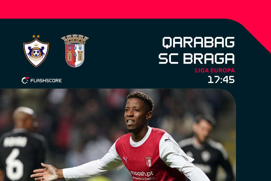 SC Braga em desvantagem na deslocação a Baku