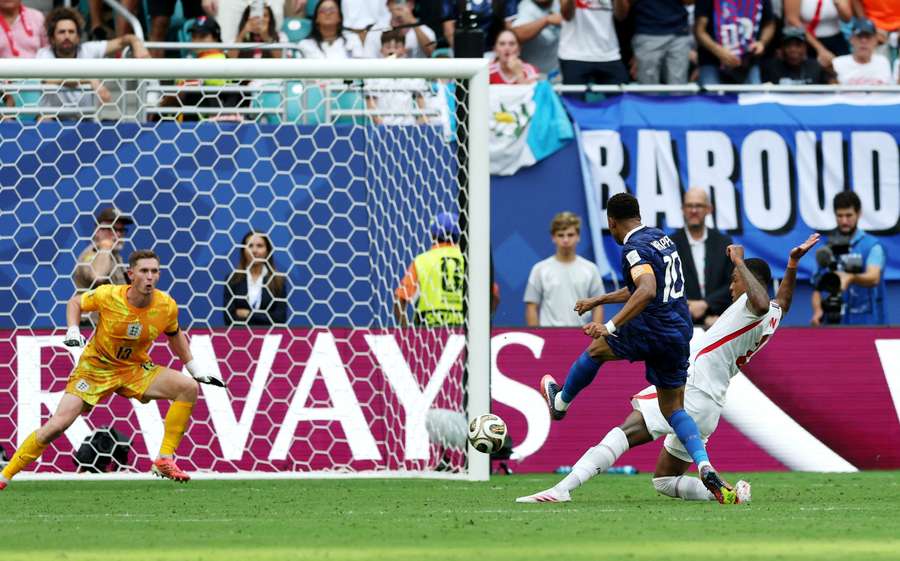 Kylian Mbappe scores for France Kylian Mbappe scores for France