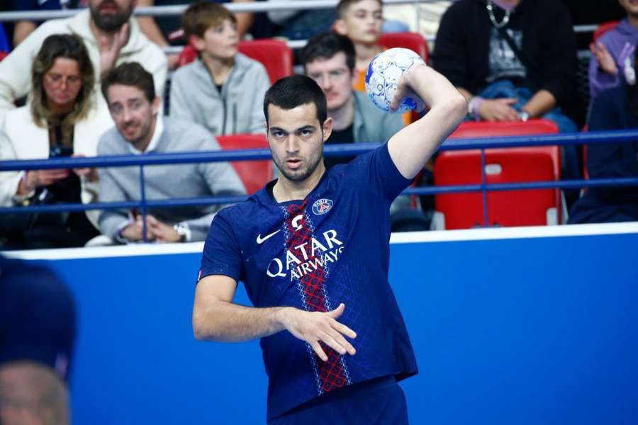 Mateo Maras durant la 5e journée de Starligue contre Dijon.