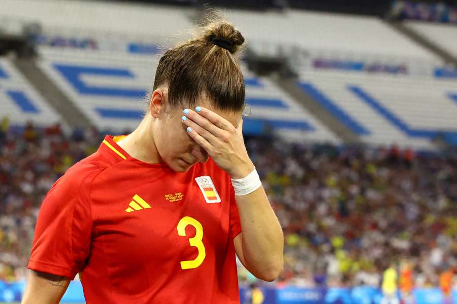 Teresa Abelleira of Spain reacts