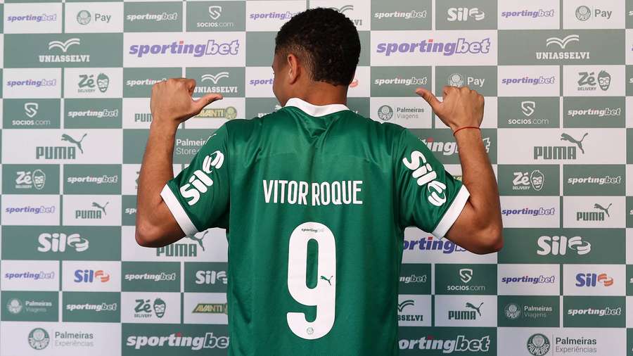 Vitor Roque, camisa 9 do Palmeiras Vitor Roque, camisa 9 do Palmeiras