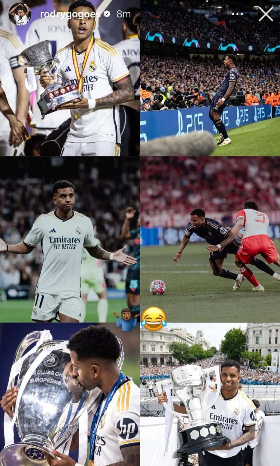 Rodrygo's titles