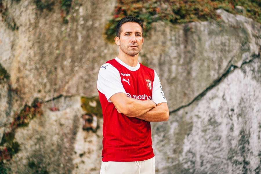 Moutinho mieri na Estádio Municipal de Braga.