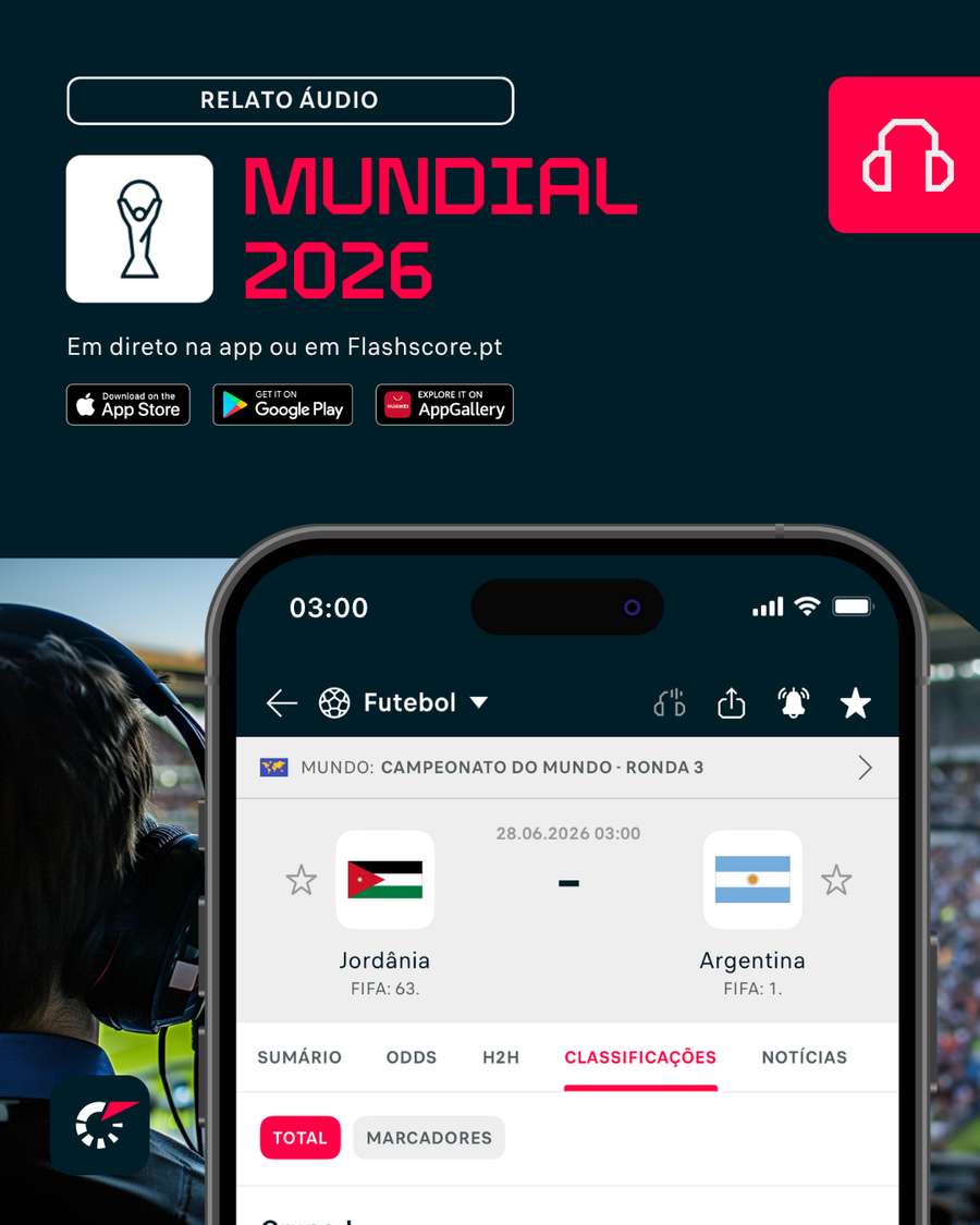 Ouça no site ou na app