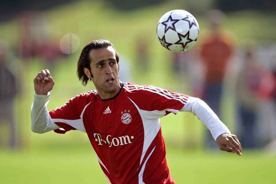 Alí Karimi, en un entrenamiento del Bayern Alí Karimi, en un entrenamiento del Bayern