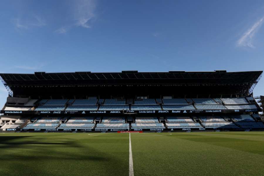General view inside Celta Vigo's stadium
