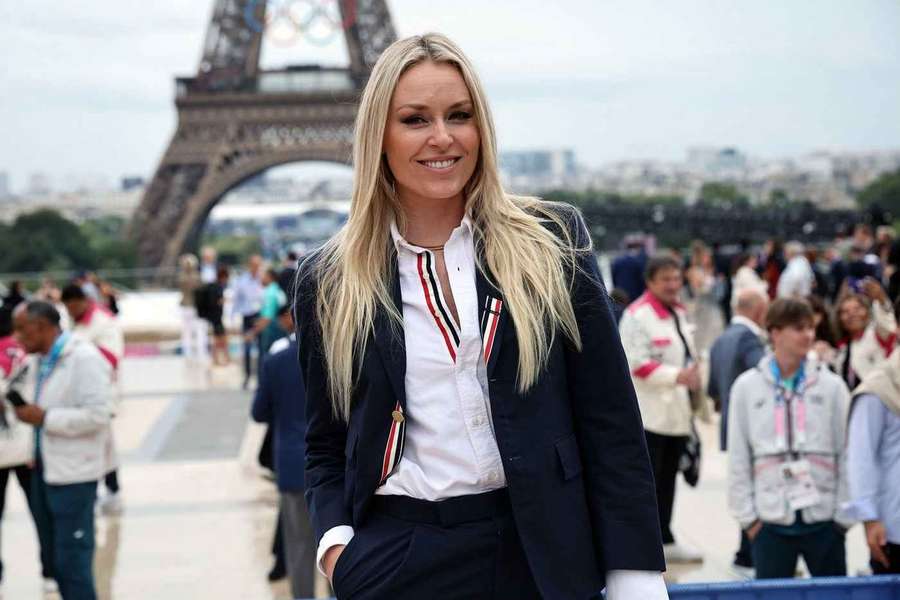 Lindsey Vonn in Paris.