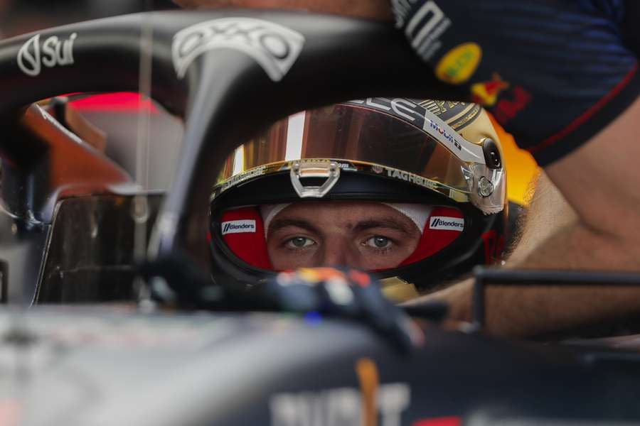Max Verstappen voorafgaand aan FP3 Max Verstappen voorafgaand aan FP3