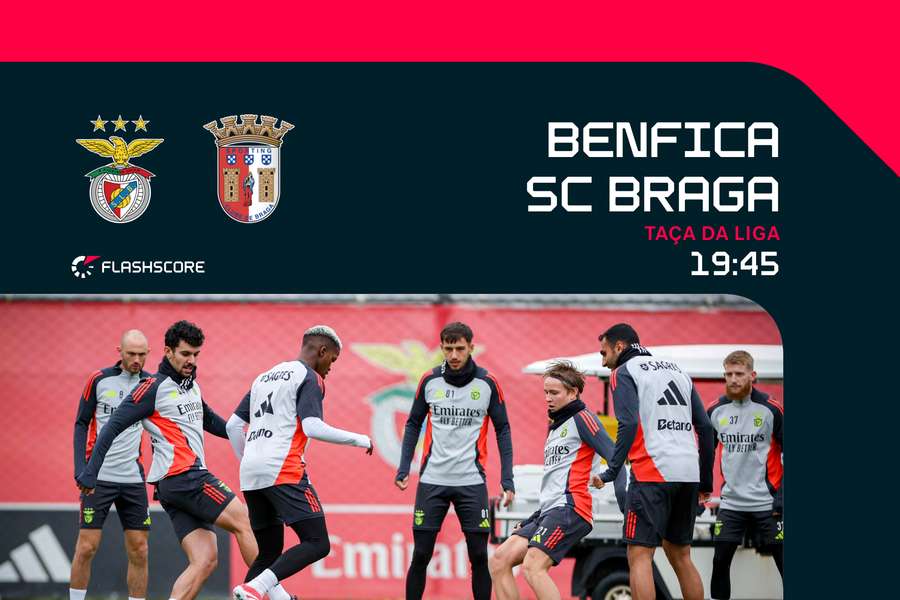 Benfica e SC Braga medem forças em Leiria