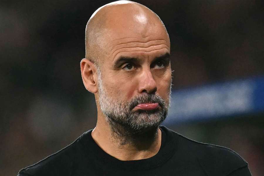 Pep Guardiola could lose four consecutive matches for the first time in his managerial career