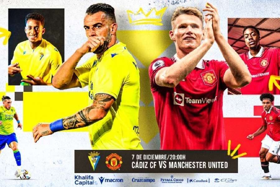 El Cádiz CF y el Manchester United se enfrentarán por primera vez en su historia