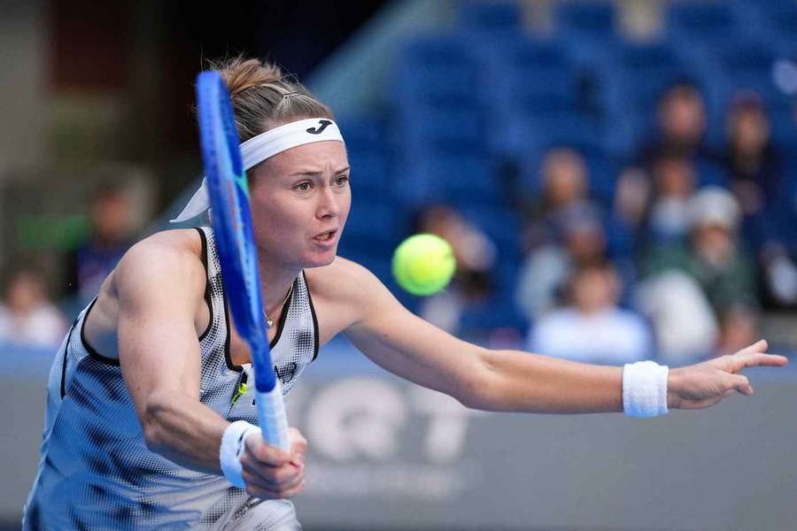 Bouzková v boji o postup do dalšího kola. Bouzková v boji o postup do dalšího kola.