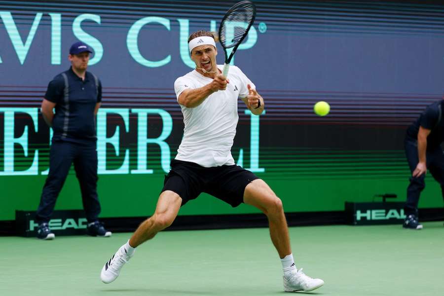 Alexander Zverev hat den ersten Punkt für Deutschland gegen Kroatien geholt.