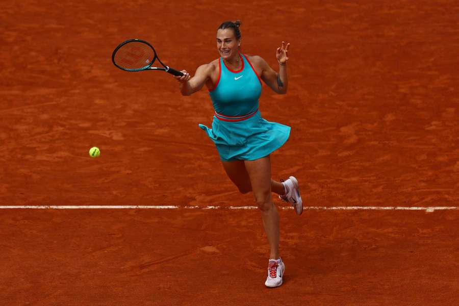 Aryna Sabalenka en acción