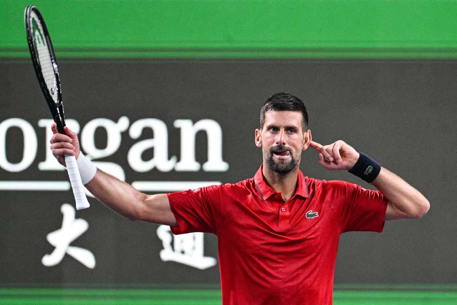Djokovic à Shanghai ce dimanche.