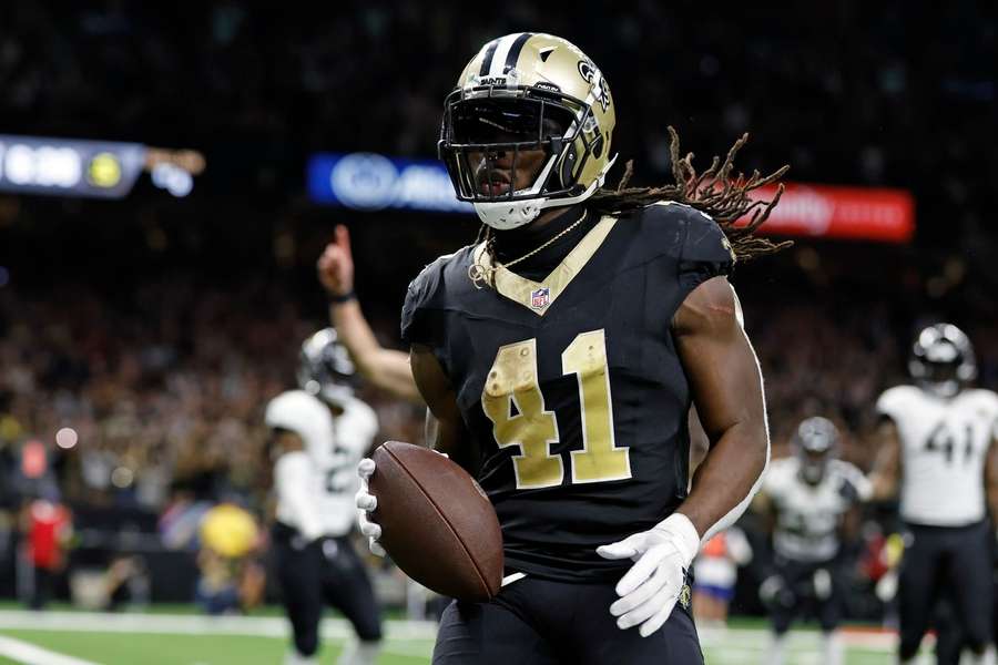 Alvin Kamara hoopt de vorm uit het duel tegen de Jaguars vast te houden