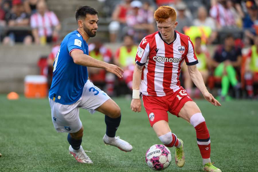 Ollie Bassett has eight goals and five assists for Atletico Ottawa