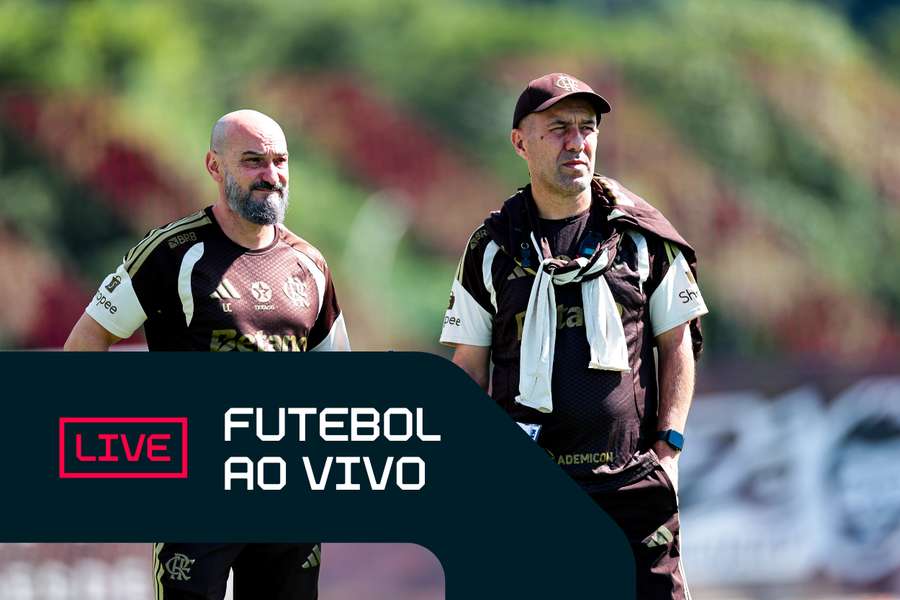 Leonardo Jardim (à direita) tem dado bom padrão ao time do Flamengo