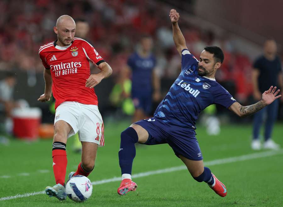 Aursnes e Luquinhas Benfica vs Santa Clara Estádio da Luz