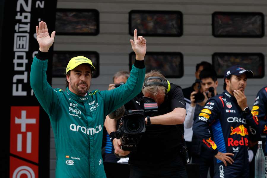 Fernando Alonso will start Sunday's race third regardless of the protest