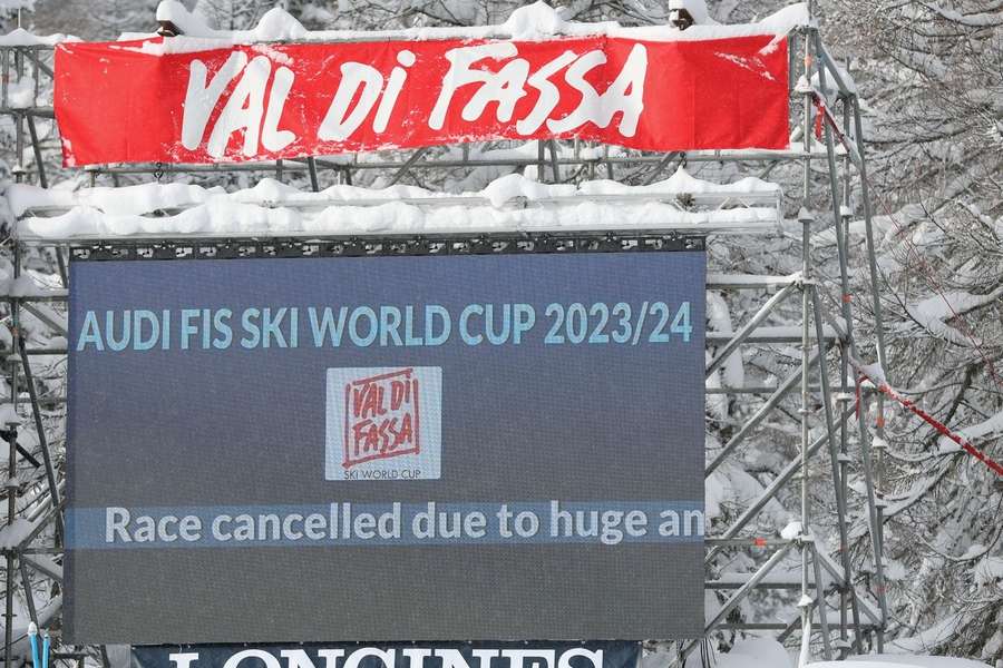 Gara cancellata in Val di Fassa