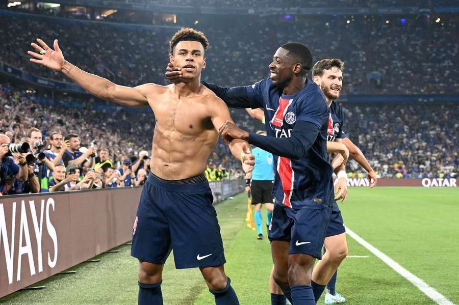Doue was named the best young player while Dembele was named the best player