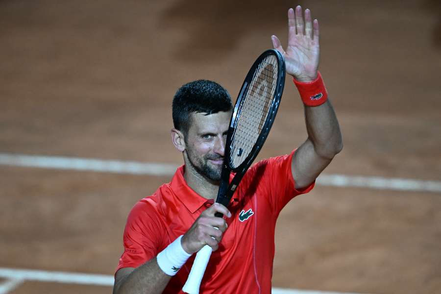 Novak Djokovic venceu Moutet em Roma