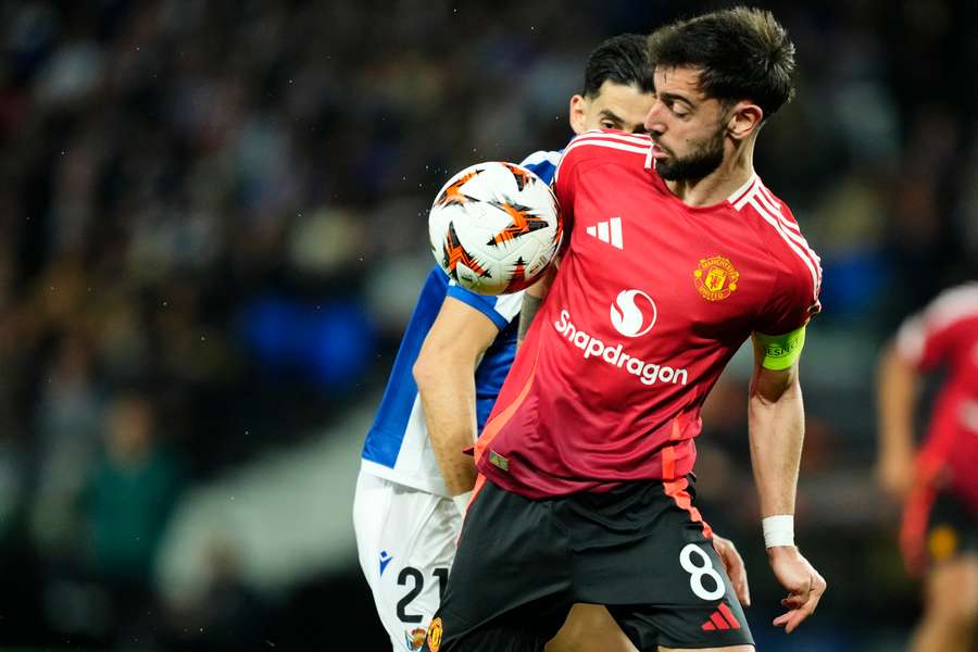 Bruno Fernandes' handball earned Real Sociedad a penalty that they converted