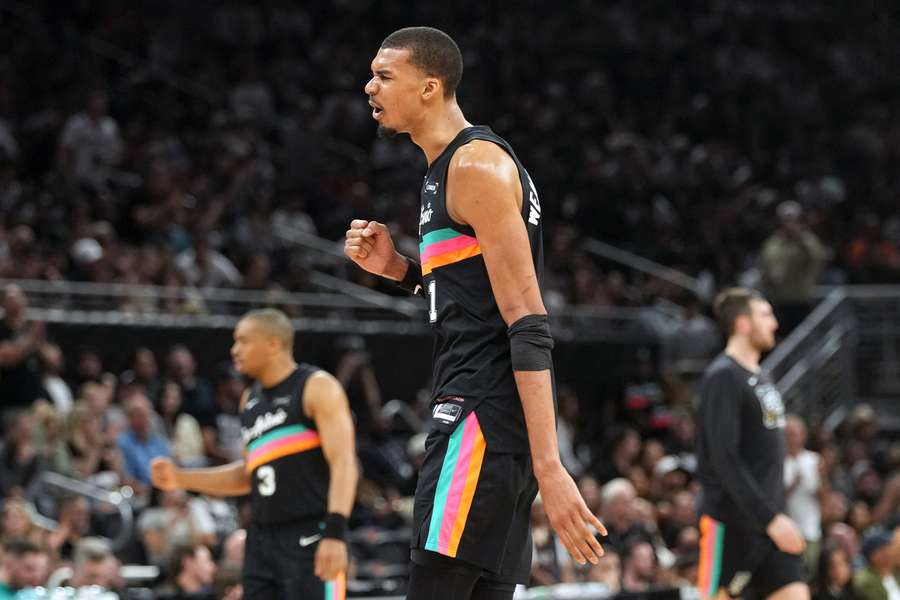 Victor Wembanyama, cette nuit. Victor Wembanyama, cette nuit.