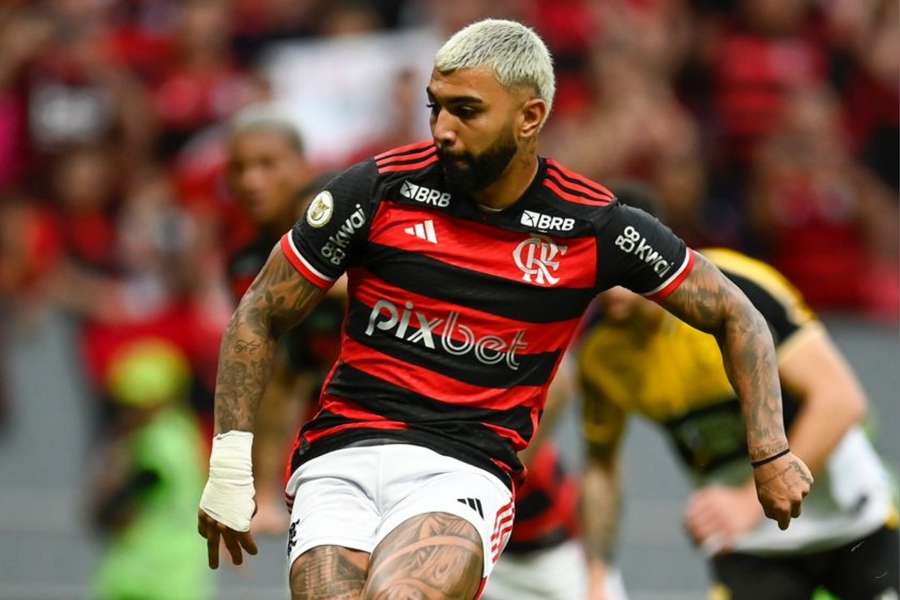 Gabigol fez o gol da vitória do Flamengo sobre o Criciúma