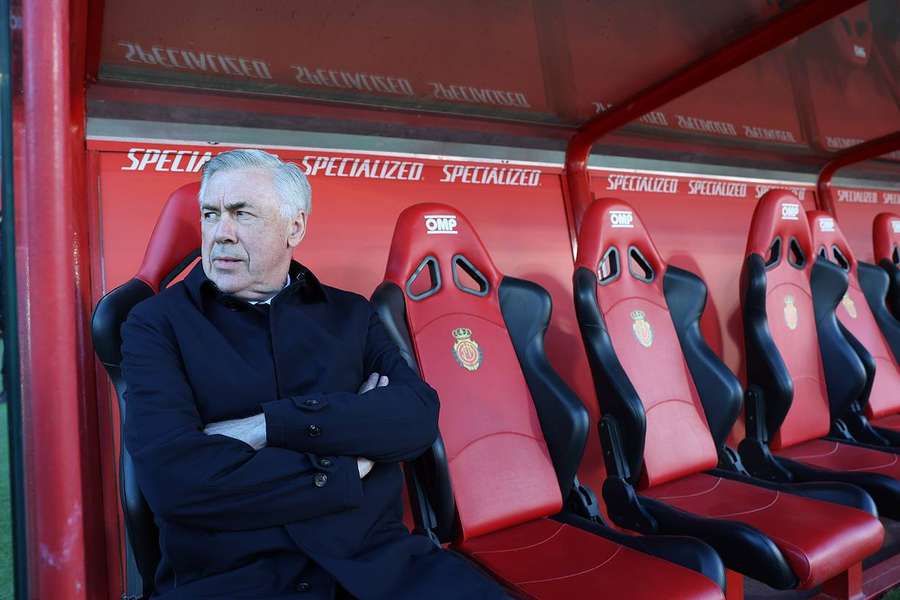 Ancelotti lors du match face à Majorque.