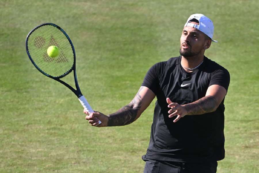 Kyrgios' only match of the year came in a first round defeat in Stuttgart last week