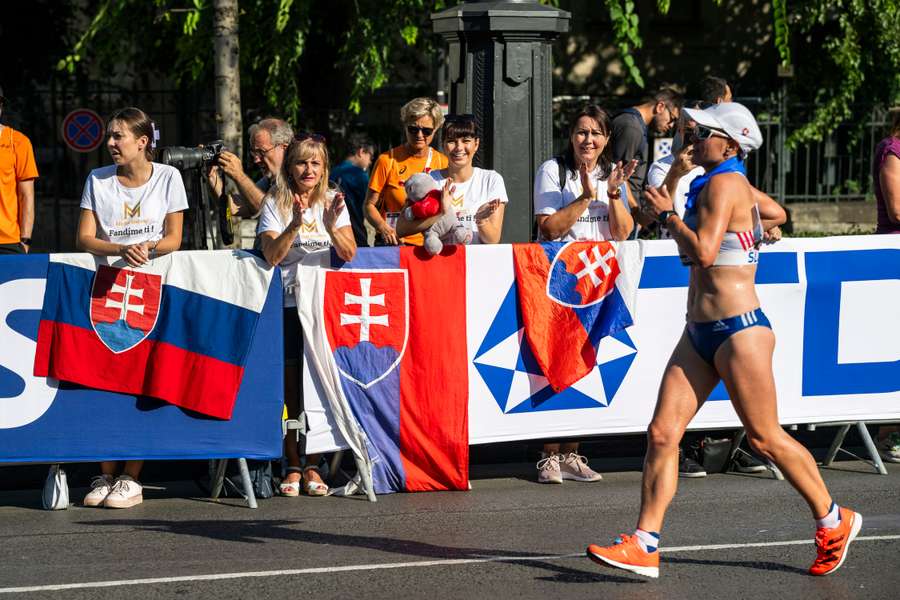 Czaková počas pretekov MS v atletike.