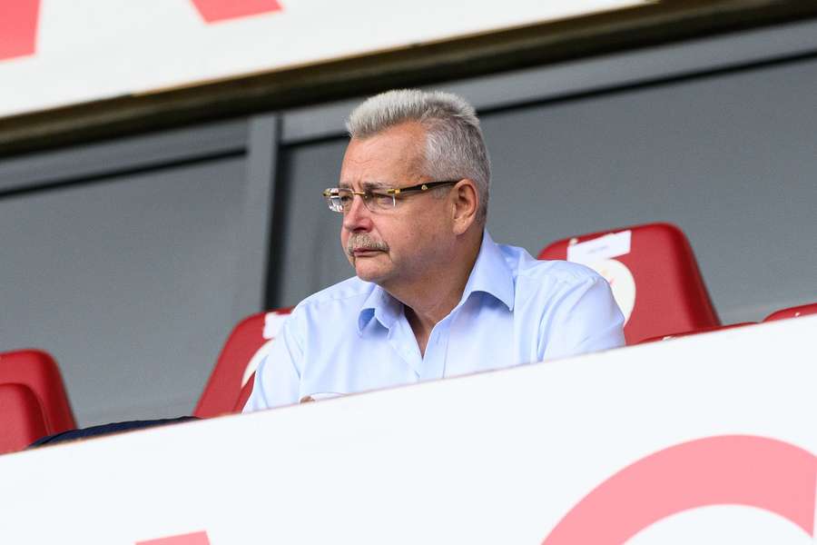 Šéf Slavie Jaroslav Tvrdík.