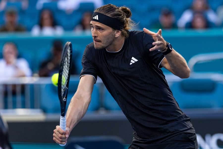 Alexander Zverev beim Return