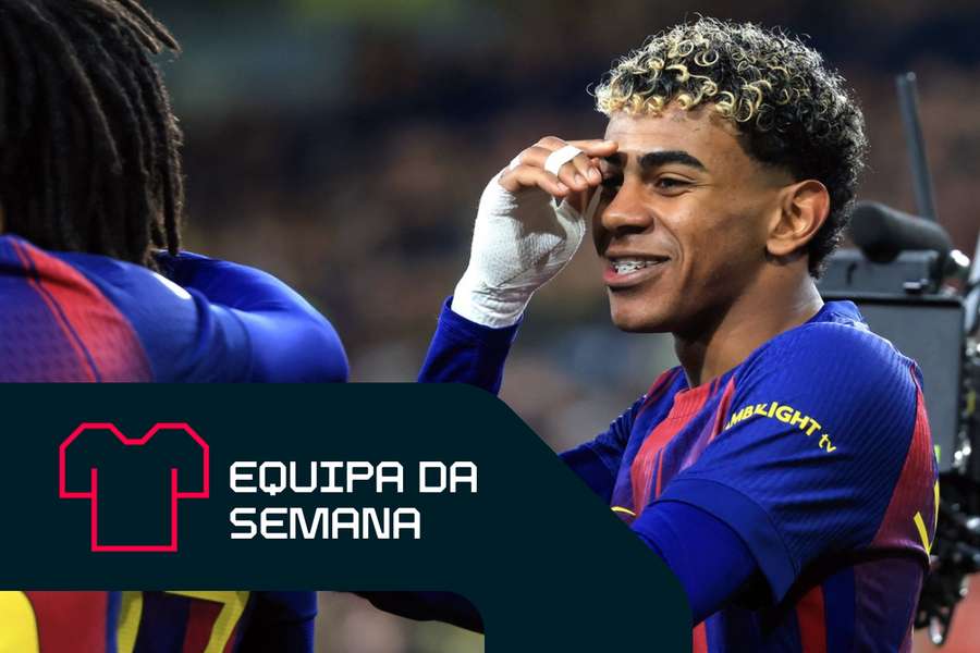 Lamine Yamal esteve em grande frente ao Sevilha