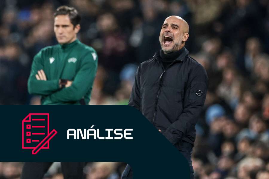 Pep Guardiola, treinador do Manchester City