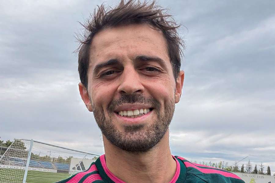 Bernardo Silva, feliz en su primer día como jugador del Real Madrid Bernardo Silva, feliz en su primer día como jugador del Real Madrid