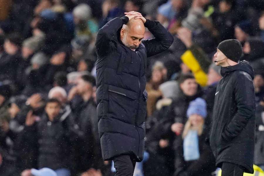 Pep Guardiola teneergeslagen na de wedstrijd