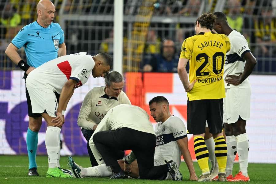 Hernandez picked up the injury against Dortmund on Wednesday night