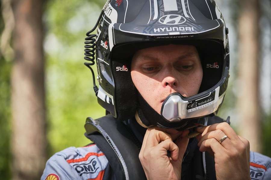 After the first leg of Rally Finland, Ott Tanak led three Toyota drivers