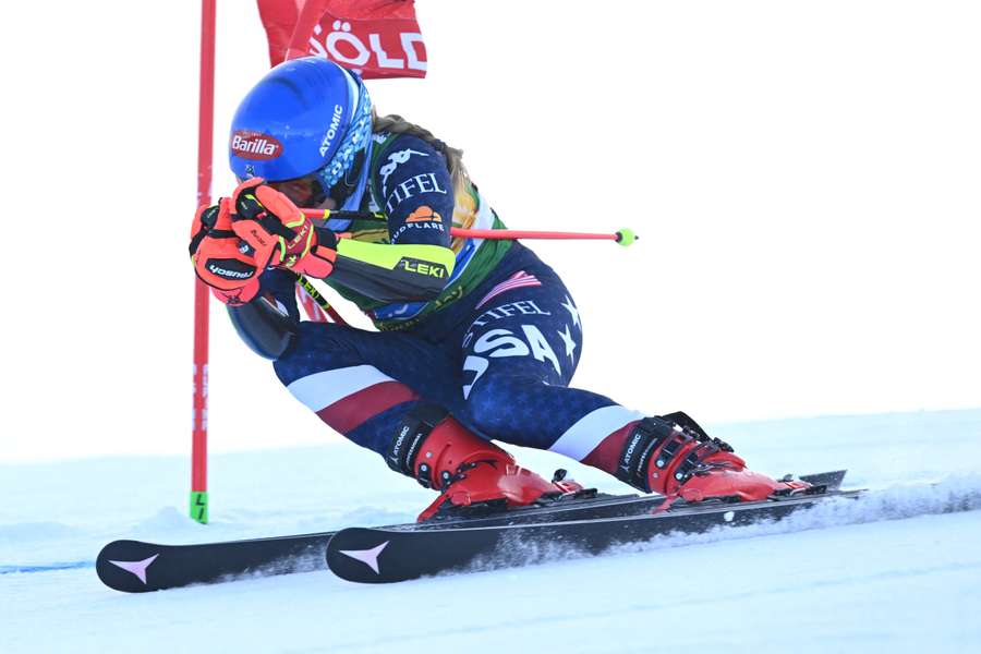 Mikaela Shiffrin var langt fra sin bedste form i dagens storslalom